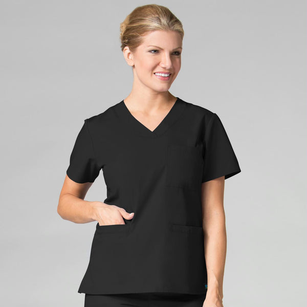 Curved V-neck Top - Core