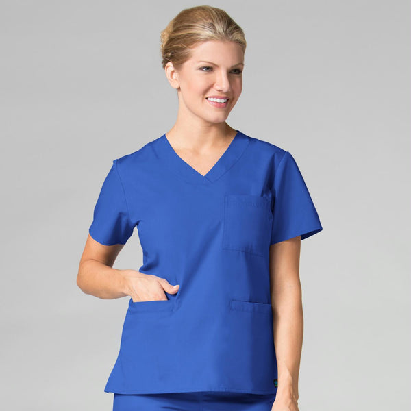 Curved V-neck Top - Core