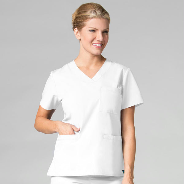 Curved V-neck Top - Core