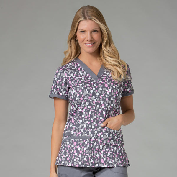 V-neck Printed Top - Prints